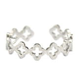 trèfles bague en argent